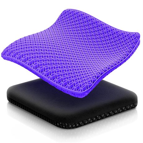 Seat Cushion, Thickened Big Gel Seat Cushion, Strong Support, Sciatica & Back