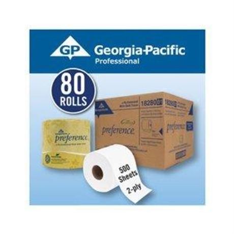 baseline Bath Tissue Rolls 2-Ply White 80ct