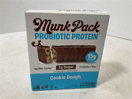 Munk pack cookie dough protein bar