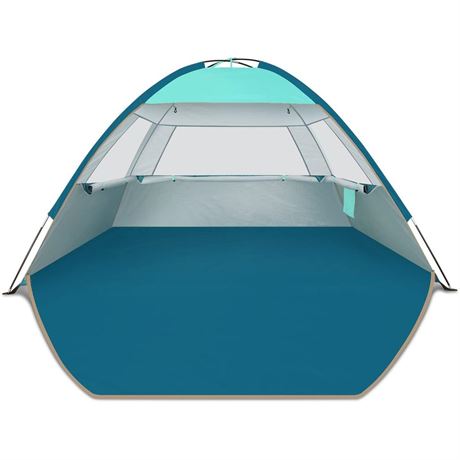 COMMOUDS Beach Tent Sun Shade for 3/4-5/6-7/8-10 Person, UPF 50+ Beach Sun