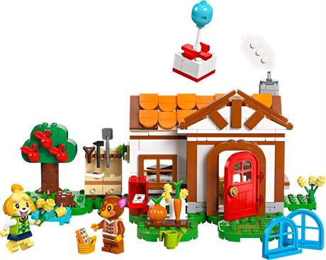 LEGO Animal Crossing Isabelle’s House Visit  Buildable Creative Toy for Kids