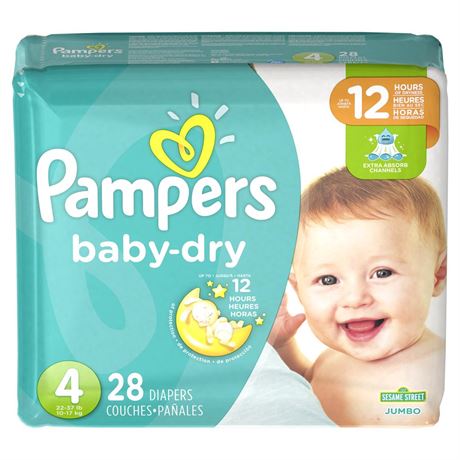 Pampers Baby Dry S4 Jumbo 4X28EA