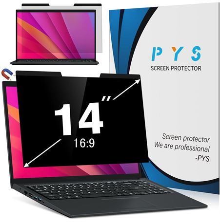 PYS Magnetic 14 Inch Laptop Privacy Screen(16:9 Aspect) - Computer Screen