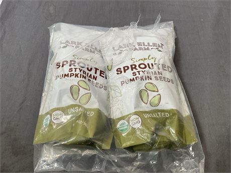 simply sprouted styrian pumpkin seeds 2 bags