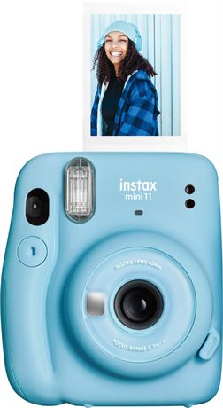 Fujifilm Instax Mini 11 Instant Camera - Sky Blue Sky Blue Camera Only