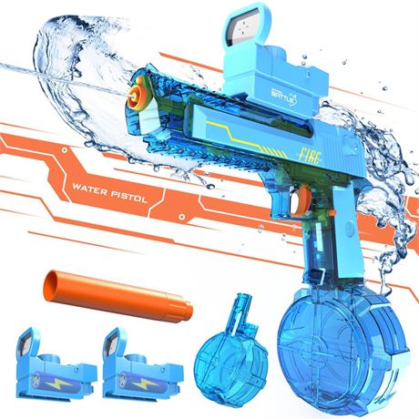 Electric Water Gun, Automatic Squirt Guns Up to 36FT Range, 425CC Strongest