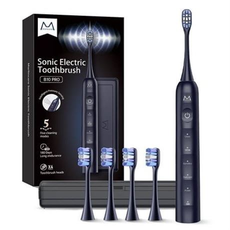 Marlincare Sonic Electric Toothbrush for Adults   Rechargeable Toothbrush