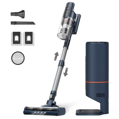 FS1 Cordless Vacuum Cleaner with All-Around Station, 30Kpa Powerful Stick