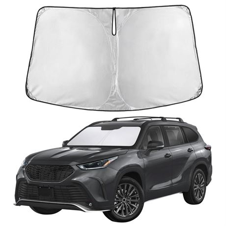 EcoNour Windshield Sunshade Compatible for Toyota Highlander 2020-2024 2025