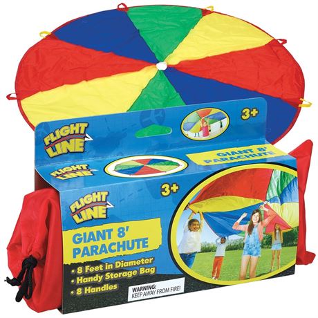 Flight Line Toys Flight Line: Giant 8' Parachute - Group Cooperative Games &