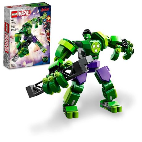 LEGO Marvel Hulk Mech Armor 76241, Avengers Action Figure Set, Collectable