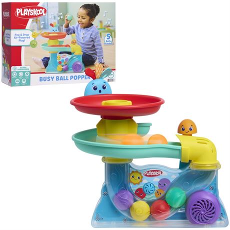 Playskool Busy Ball Popper Interactive Toy with Music and Sound Effects for