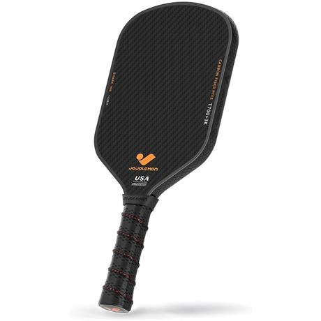 Pickleball Paddles, Carbon Fiber Pickleball Paddle with a 16mm Shark Power