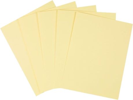 OFFSITE Staples 490884 Cover Stock Paper 67 lbs 8.5-Inch x 11-Inch Canary