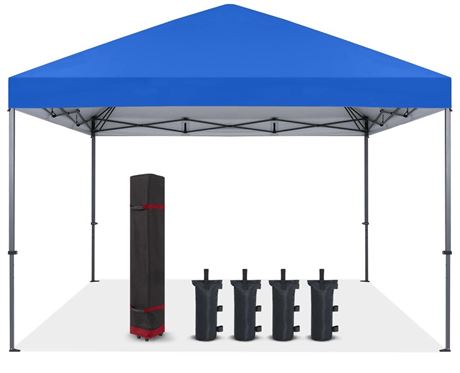 COOSHADE Durable Easy Pop Up Canopy Tent 12x12Ft(RoyalBlue) 12x12Ft Royal Blue