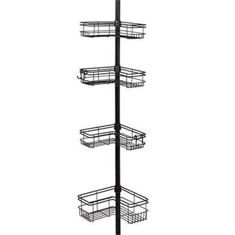 Zenna Home Pole Shower Caddy, Bronze