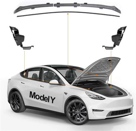 Hood Water Barrier Box and Front Hood Weather Strip For Tesla Model Y, Water