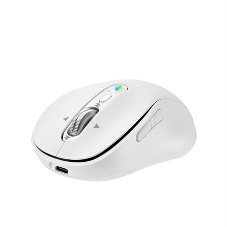 Wireless Bluetooth Mouse, Portable Rechargeable Mouse with Charging Cable, USB