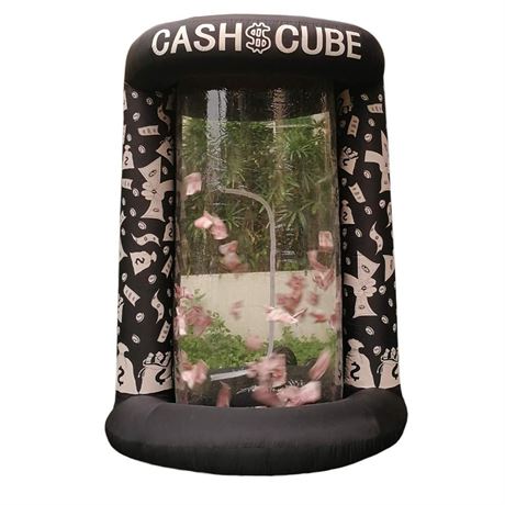 Inflatable Cash Cube Booth for Advertisment, Inflatable Money Grab Machine for