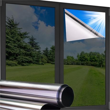 OFFSITE Coavas One Way Privacy Window Film Heat Blocking Home Window Tint See