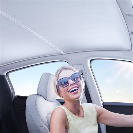 VICSEED Tesla Model Y Sunshade Roof - [Superior Anti-UV & Sag-Free] Tesla Model