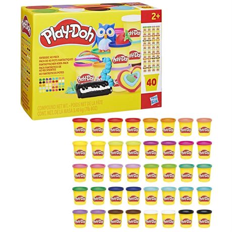 Play-Doh 40 Pack 3 oz Cans  Gifts for Kids Ages 2 and Up