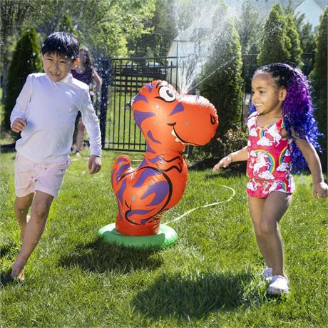 OFFSITE LOCATION Dino Bop N’ Wobble Inflatable Dino Sprinkler