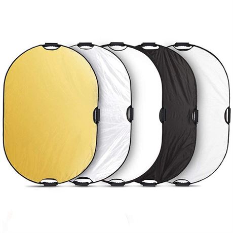Selens Oval Reflector with Handle for Photography Photo Studio Lighting &
