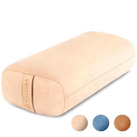Yoga Bolster Pillow Nolavea - For Yoga Practice, Meditation, and Support -