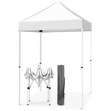 EAGLE PEAK 5x5 Pop Up Canopy Tent Instant Outdoor Canopy Easy Set-up Straight