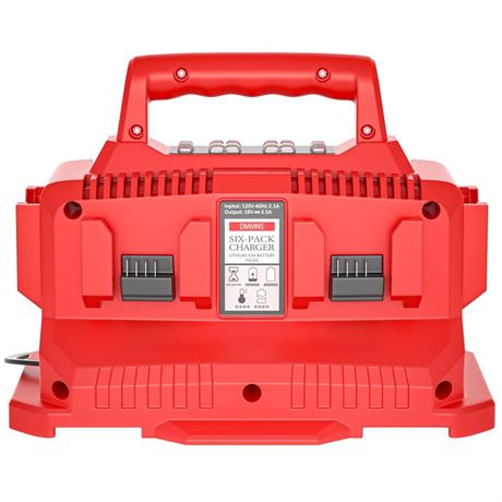 6-Ports 18V Rapid Battery Charger Station,Replacement for Mil-Waukee 18V