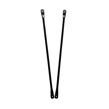 80cm/31.5inch Garden Swing Replacement Rods, Black Metal Round Rods for Hanging