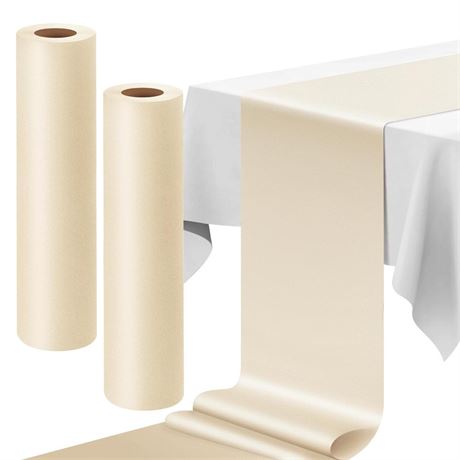 Fulmoon 2 Roll of Disposable Paper Table Runner 16" x 48" 40 Pack Paper Table