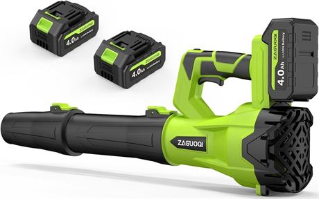 Leaf Blower Cordless 650CFM 288MPH Electric Leaf Blower with 2 x 4.0Ah Battery