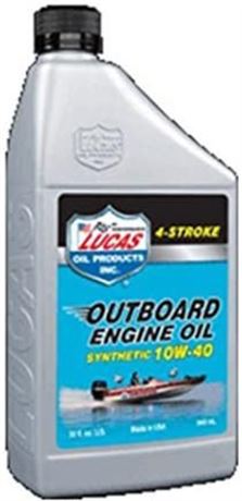 Lucas Oil 10662 10W-40 Extreme Duty Synthetic 4-Stroke Outboard Engine Oil, Qt.