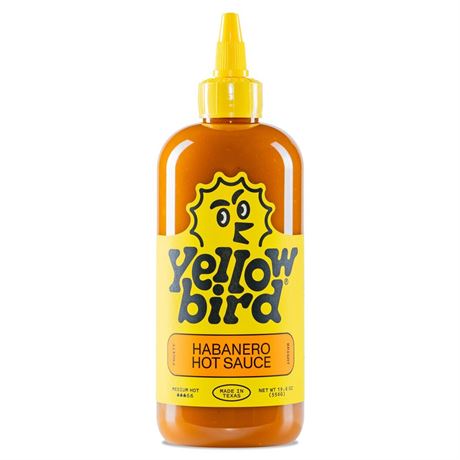 Habanero Hot Sauce by Yellowbird | Plant-Based, Gluten Free, Non-GMO |