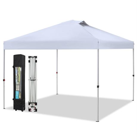 Canopy Tent Pop Up 10x10 ft, Outdoor Patio Portable Commercial Canopies Shelter