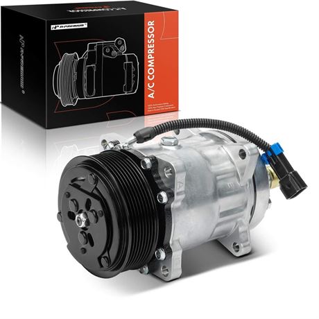 A-Premium Air Conditioner AC Compressor with Clutch Compatible with