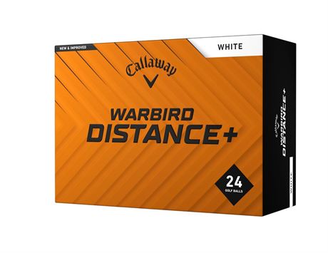 Callaway Warbird Distance+ Golf Balls 2025 24pk, White