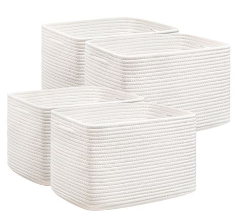 UBBCARE 4 Pack Baskets for Organizing, Woven Storage Baskets for Toys and