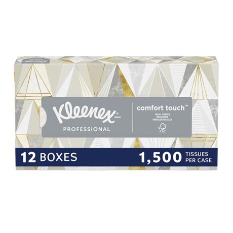 Kleenex® Professional Facial Tissues, Bulk (03076), 2-Ply, White, Flat Facial