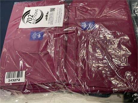 Medline Unisex Disposable V-Neck Scrub Shirt - Wine (10ct)