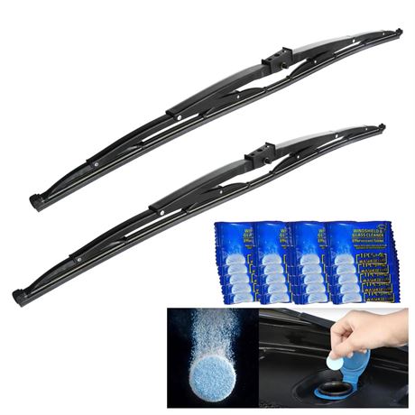 2Pcs 32" Heavy Duty Windshield Saddle Mount Wiper Blade Replacement for