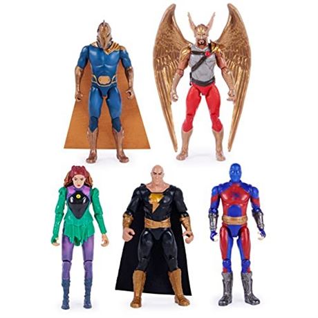 DC Black Adam + Justice Society Action Figure 5-Pack (Adam Smashe  Hawkman