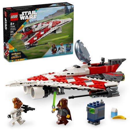 LEGO Star Wars Jedi Bob’s Starfighter Building Toy, Star Wars Starship Birthday