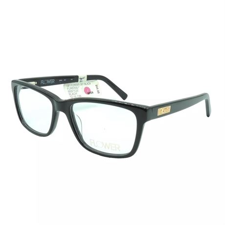 Flower FLR 6005 001 Black Eyeglass Frame 52 16 135