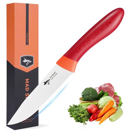 MAD SHARK Paring Knife 5 Inch Ultra Sharp Fruit Knife, Small Kitchen Knife,