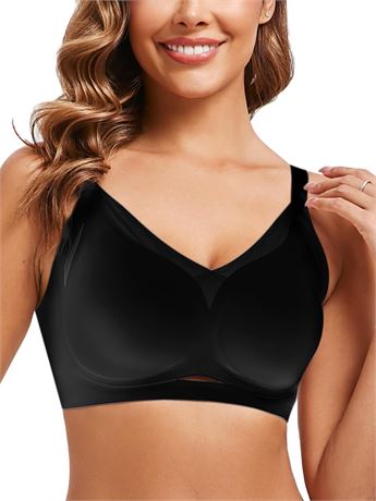 Wireless Bras for Women No Underwire,Comfortable V-lace Bras for Women with