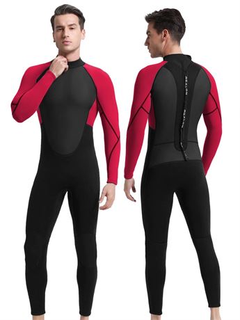 Mens and Womens Wetsuits 2mm, Adult One Piece Full Body Long Sleeves Neoprene