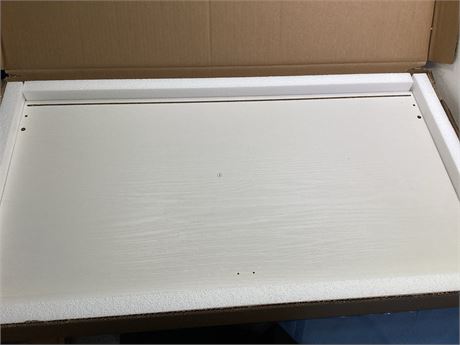 replacement top Shelf Bookcase panel in a light white color-31x15-3/4